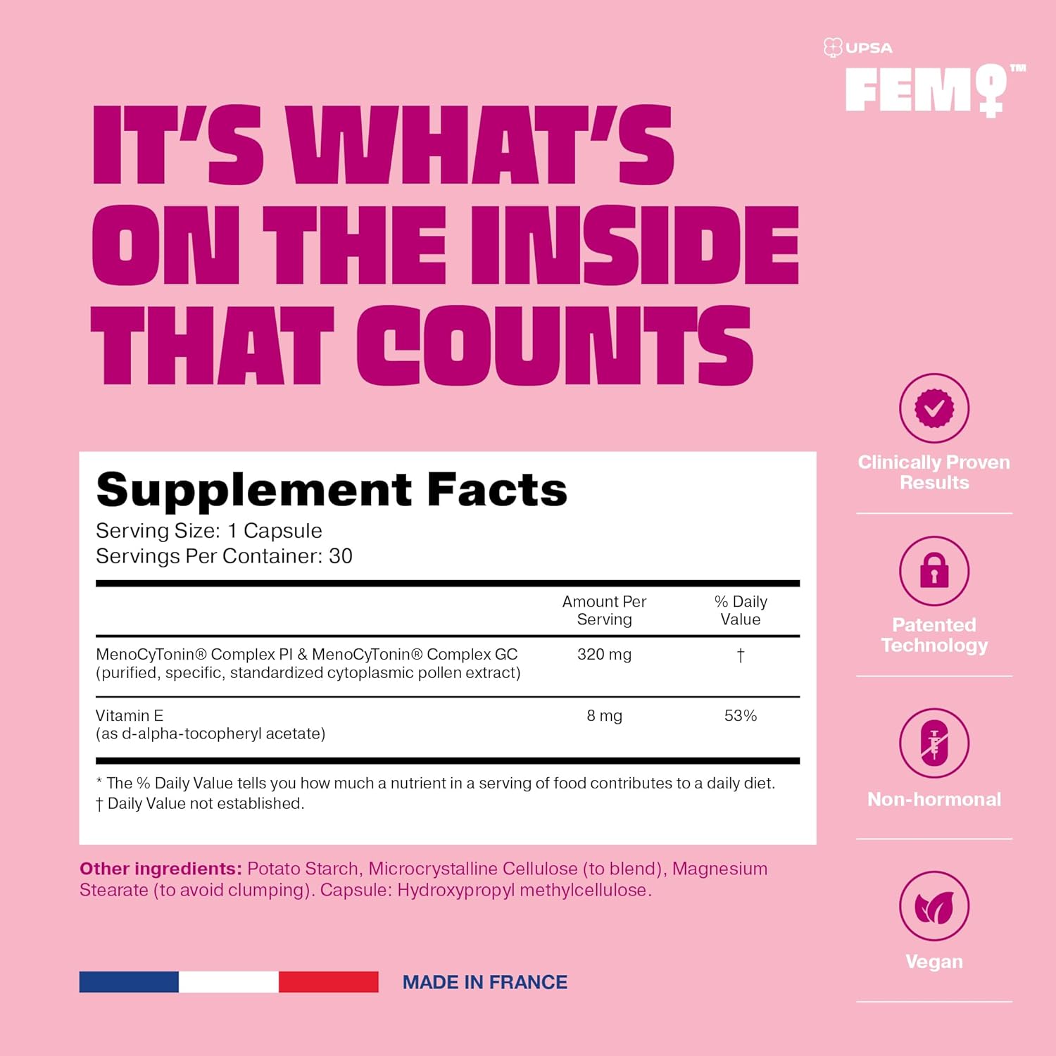 FEM Meno with MenoCytonin® for Menopause Relief - FEM by UPSA