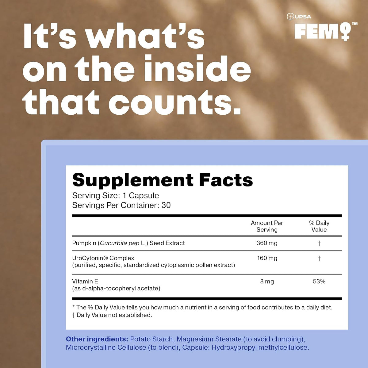 FEM Urovital with UriCytonin® for Bladder Support - FEM by UPSA