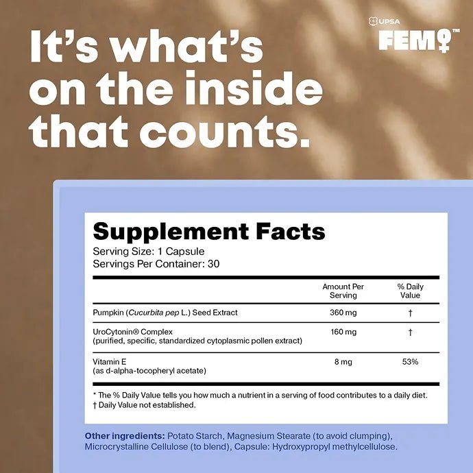 FEM Urovital with UriCytonin® for Bladder Support - FEM by UPSA